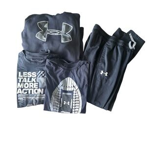 Under Armour Black and Gray Sportswear Collection Boys‎ XLarge